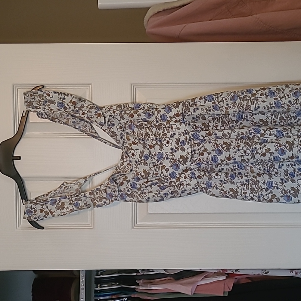 Forever 21 Blue Foral Romper